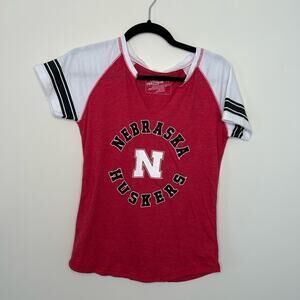 Women's Nebraska Cornhuskers Red Tee- Medium